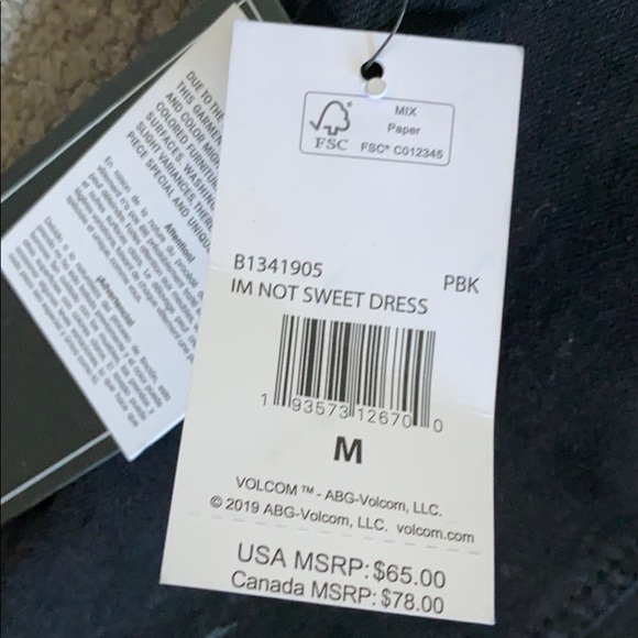 VOLCOM I’m not sweet dress - Picture 7 of 9